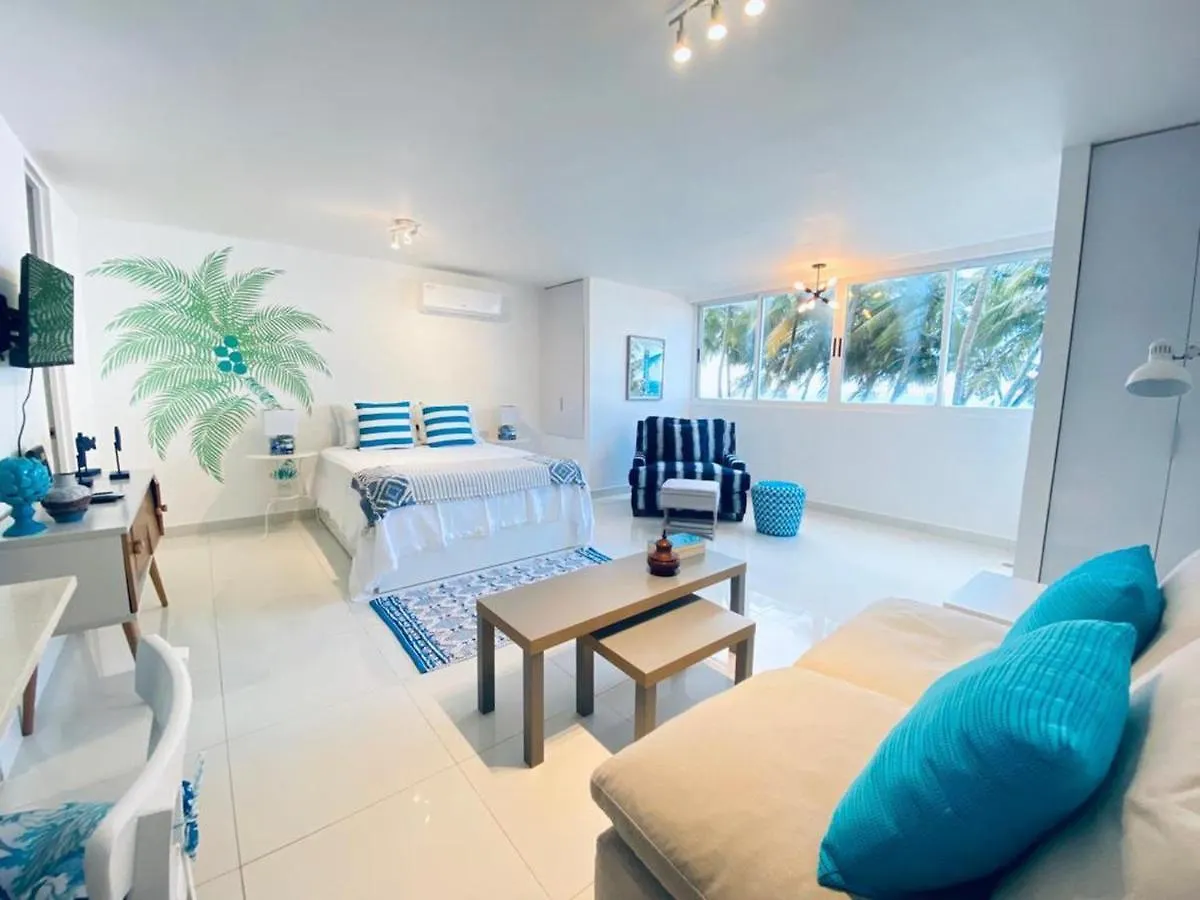 Kasa Las Palmas Ocean View Beachfront Condo Pool Сан-Хуан Апартаменты